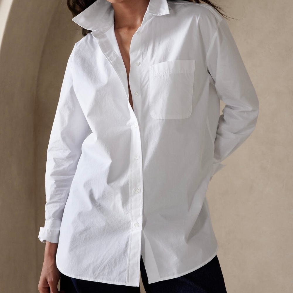Banana Republic Ladies Oversized White Shirt, size XXL, NWOT